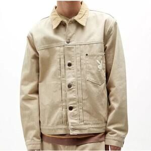 Playboy by Pacsun Mens Pumice Stone Denim Jacket Size Medium